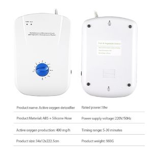 400mg/h Ozone Generator air purifier Machine UK Plug Remove Vegetable Fruit Pesticide Residue Air Purifier 多功能果蔬净化器 活氧机 臭氧机 瓜果蔬菜机 空气器