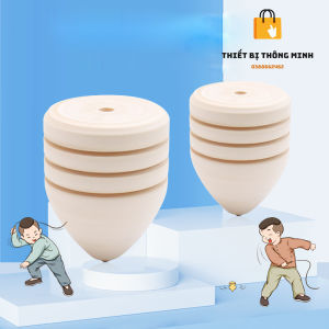 Bộ 2 Con Quay Bằng Gỗ Cực Đẹp Tặng Kèm Dây