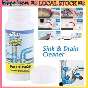LOCAL SELLER Wild Tornado Powerful Sink & Drain Cleaner Clog Remover Ubat Serbuk Pembersih Pencuci Paip Pipe Lubang Sinki Singki Dapur Tandas Bilik Mandi Rumah Tersumbat Tersesak Powerful Sink & Drain Cleaner High Efficiency Clog Remover 110g