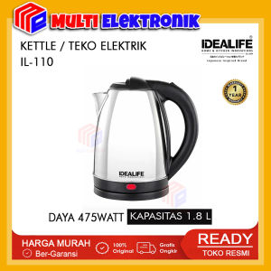 IDEALIFE Kettle Listrik Kapasitas 18 Liter Low Watt IL-110 - Teko Listrik Stainless Steel