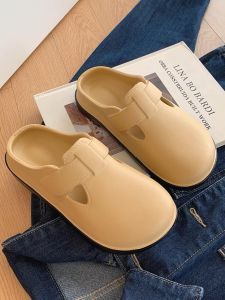 VIVOLILV รองเท้าคัทชูสีพื้น รองเท้าแฟชั่นแบบสวม เปิดส้น พื้นนุ่ม ใส่สบาย มีให้เลือก 4 สี พร้อมส่ง