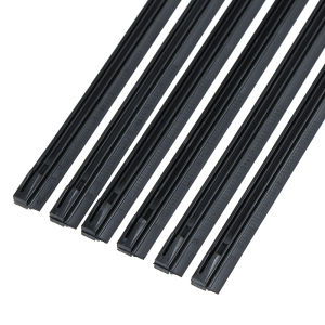 [Faster YG] 2Pcs Car soft rubber bone windshield wiper blade refill strips 6mm 14-22