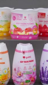 Sáp Thơm Phòng GUMI 180G Hương Đào Dứa Dưa Hấu Thơm Dịu Nhẹ Khử Mùi Không Gian