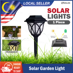 LED Outdoor Solar Powered Lantern Garden Lawn Landscape Light Waterproof Plug Yard Small Decorative Lampu Taman Lampu Halaman Lighting