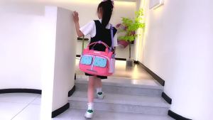 AE School bag for primary school students 1-5 Large-capacity horizontal version of the school-grade tutoring and study storage bag for children