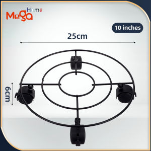 Metal Plant Flower Pot Stand Trolley Caddy With Wheels Plant Stand with Caster Garden Tools