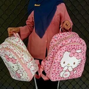 Tas Import Hello Kitty / Ransel Hello Kitty / Back Pack Hello Kitty / Tas Sekolah Hello Kitty