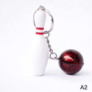 LYM Simulated Bowling Ball Keychain Pendant Car Key Chain Key Ring Bag Charms Car Key Accessories For Man Women Gift