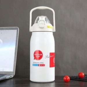 BESTOUR 1200ML Insulated Water Bottles 316 Stainless Steel Large Capacity Sports Water Bottles Fashion Leakproof Insulated Cup for Gym Outdoor