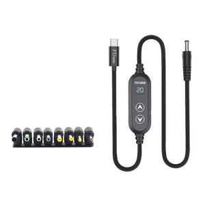 Nhiều loại USB điện C để DC5.5 100W dữ liệu nhanh chuyển dây bện với 5V-20V lựa chọn 8 Adapter