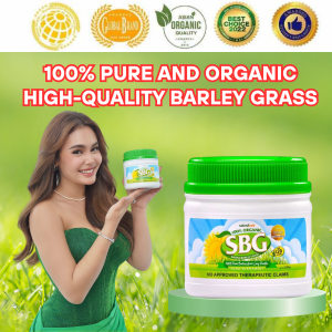 Salveo Barley Grass Powder 100% Organic jar 240 grams–Award-Winning Organic Supplement with Scooper