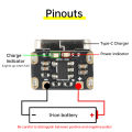 diymore Mini Li-Ion Battery Charging Pad 3.7V 4.2V 18650 Keyboard Charging Power Plate Protection Type C Input Module. 