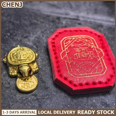 CHENJ Local Delivery Feng Shui Money Turtle Temple Lucky Wealth Mini Golden Tortoise Guarding Praying Home Decor Lucky Gift Miserly Turtle