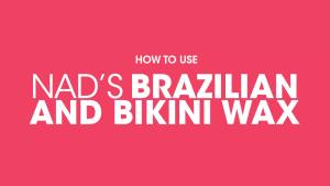Bộ sáp Brazil & Bikini của Nad tẩy lông cho phụ nữ sáp cơ thể đặc biệt cho lông cứng bộ tẩy lông tại nhà với sáp cứng + khăn dầu làm dịu + thìa gỗ