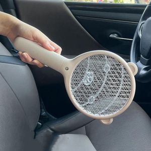 NTNKC 225mAh Battery Mini Electric Mosquito Swatter Lightweight Powerful Zapper Swatter Practical with LED Light Fly Insect Mosquito Swatter for Home