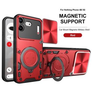 Armor Ring Bracket Phone Case for Nothing Phone (4b) Phone4b 4 b NothingPhone4b 2026 Camera Protection Cover For Shockproof Hard Cases