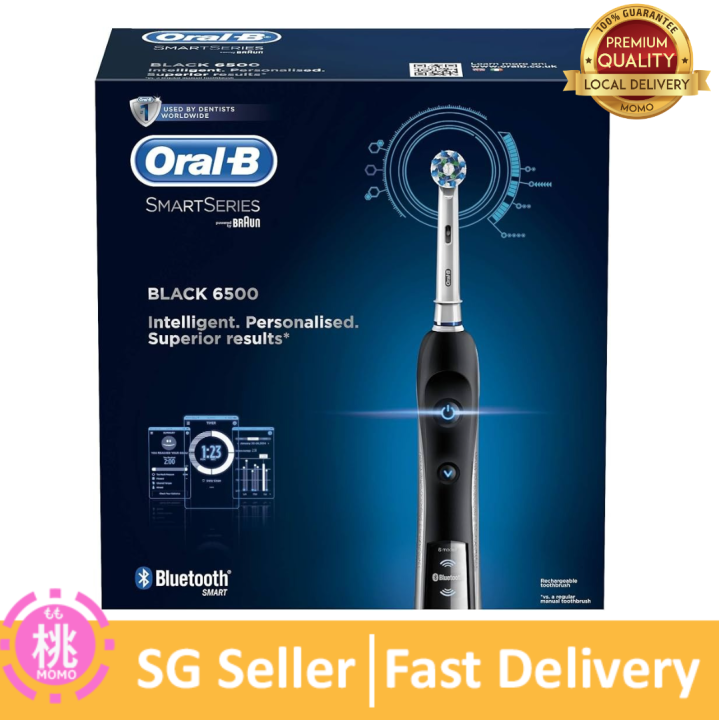 Oral B 6500 Oral B pro Smart Series CrossAction Electric Rechargeable Toothbrush with Bluetooth Connectivity and Smart Series Powered by Braun Lazada Singapore