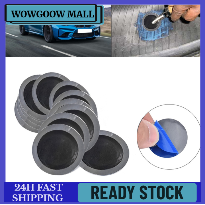 【Lowest price across Network】150Pcs/Box 42mm Car Round Natural Rubber Tire  Tyre Puncture Repair Cold Patch Tubeless Patches