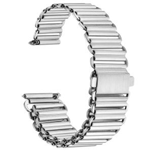 Zhangeer 18mm 20mm 22mm Quick Release Stainless Steel Watch Strap Metal Bonklip Watch Band Flat interface Universal With Double Press Buckle Watch Bracelet Accessories