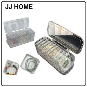 【JJ HOME】Transparent Jewelry Storage Box | Portable Bracelet Organizer Case