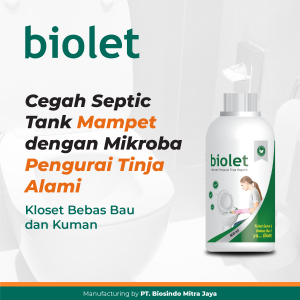 BIOLET PENGHILANG BAU TOILET KLOSET WC ANTI SUMBAT PADA SEPTIC TANK KEMENKES RI PKD 20308220006