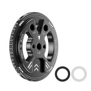 Aluminum Alloy Magnetic Phone Mount Bracket For Tripod Live Streaming Video Recording 1/4 Screw Tool Less Installation