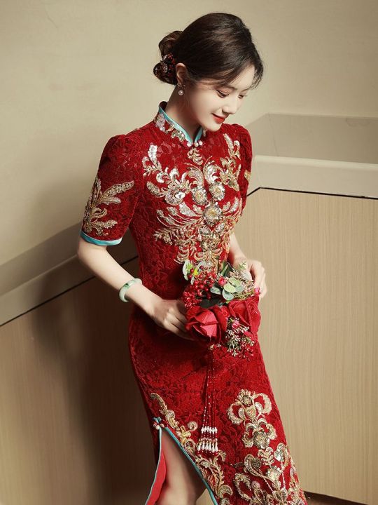 Váy sườn xám bé gái Trung Hoa DA196