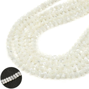 ลูกปัดดิสก์วงกลมกลมลูกปัดเปลือกหอยธรรมชาติ5-30ชิ้น/ถุงสำหรับเครื่องประดับทำเครื่องเพชร DIY