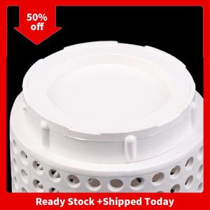 🔥🔥🔥pheebss 1Pcs White Plastic Earthworm Compost Bin With Holes And Lid Suitable For Garden Courtyard Outdoor Compost Bin