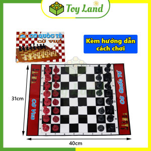 [Đại Phát Tài] Bộ Cờ Vua Đỏ Đen Giá Rẻ Size 31cm Đồ Chơi Trí Tuệ Thể Thao Boardgame Cờ Quốc Tế Trẻ Em - Little Kobo