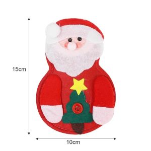 Christmas Knife Fork Cover Santa Claus Knifes Forks Cutlery Bags for Home Xmas Party Table DIY Craft Decoration