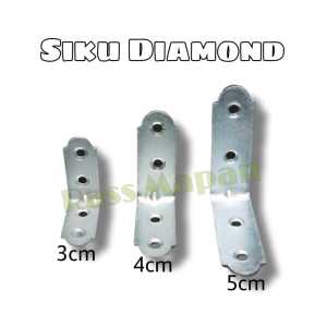 6PCS Siku L Besi Siku Rak Siku Mebel Merk Diamond