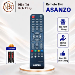 Remote điều khiển tivi Asano Mã 02 điều khiển TV Asano - Tặng kèm pin - T&U Remote