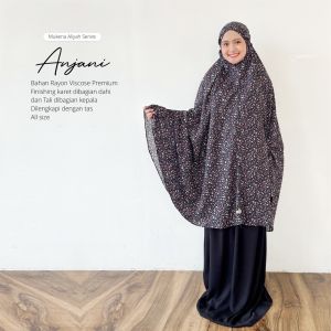 Mukena Premium Rayon Viscose Motif Floral Elegan dengan Sajadah - Aissah.Id - Ukuran All Size - Bisa COD