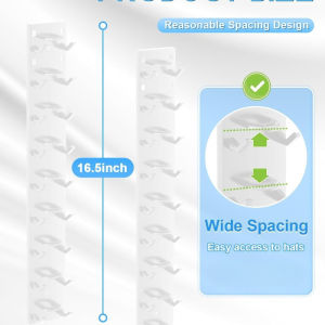 Multifunction Hat Storage Organizer Dormitory Bedroom Wall Mounted Hat Rack Pengatur Simpanan Topi帽架
