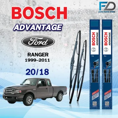 BOSCH ใบปัดน้ำฝน แบบก้านเหล็ก แบบคู่ FORD RANGER ปี 1999-2014 ฟอร์ด เรนเจอร์ รุ่น ADVANTAGE