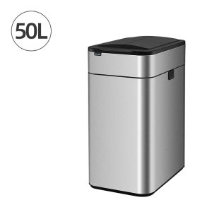 JustLiving 1PC 9/15/20/30/40/50/60L Smart Induction Trash Can Automatic Intelligent Sensor Dustbin Bathroom Waste Garbage Bins Household Toilet Large Capacity Waterproof Bin With lid