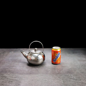 Stainless Steel Tea Kettle with Strainer Large Capacity Water Kettle with Lid Removable Coffee Pot