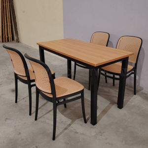 Vedourstyle Dining Table Set (1+4) / Meja Makan / Meja kafe / Cafe table / Restaurant Dining Set / Office Table /Study Table 餐桌