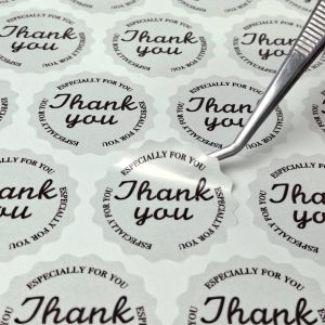 72ดวง ฉลากสติ๊กเกอร์ขนม กันน้ำ100% โลโก้ติดถุงขนม/ถ้วยเค้กขนมปัง น่ารัก ราคาถูก สั่งทำได้