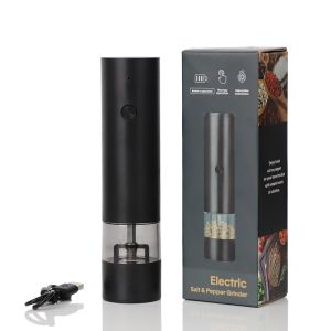 Kitchen Electric Pepper Grinder USB Powered Salt or Pepper Automatic Grinder with LED Light | Electric Pepper Grinder|Pepper Grinder