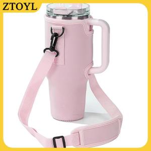 ZTOYL 40oz chai nước tàu sân bay túi có thể điều chỉnh dây đeo vai cốc cốc tay áo màu rắn giữ chai cho Đi Bộ Đường Dài Ngoài Trời