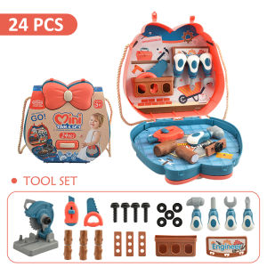 Pretend to Play House Toys Shoulder Bag Medical/Tools/Flower Planting/Makeup/Baking Toy Set Carrying Case Playset Pretend Play Play Game Toy For Kids Shipment from Malaysia
