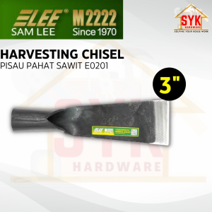 SYK SAMLEE M2222 E0201 3" 80mm 1Pcs Heavy Duty Oil Palm Harvesting Chisel Pahat Kelapa Sawit Pisau Sawit