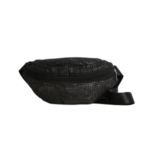 Rhinestones Decorated Waist Pack For Women Stylish Adjustable Waist Bag With Phone Pocket Casual Travel Essential