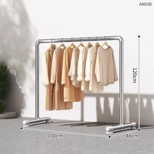 Giá treo quần áo Ống thép kệ treo quần áo ổn định và bềnGiá phơi quần áo bằng thép chịu lực cao