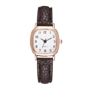 Hot-selling college style Douyin watch temperament thin strap versatile exam watch student small brown watch手表