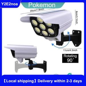 【Local shipping】 Solar Light Motion Sensor Security Dummy Camera With 77 Led Bright Illumination Ip66 Waterproof Solar Powered Outdoor Security Light