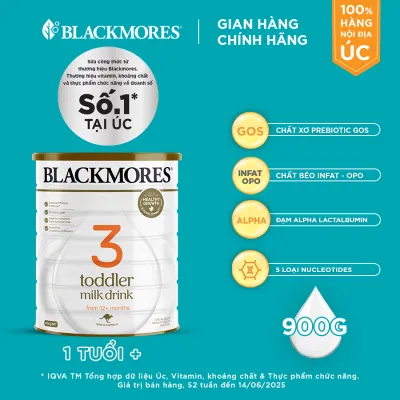 [DATE MỚI] Sữa Blackmores Toddler Milk Drink số 3 (900g)