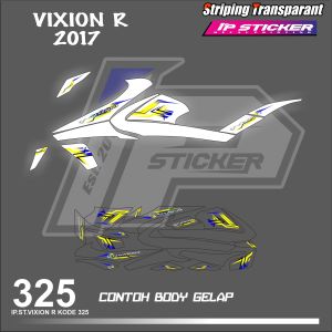 VIXION R 2017 (COD) STIKER STRIPING MOTOR YAMAHA VIXION R   HOLOGRAM DAN TRANSPARAN